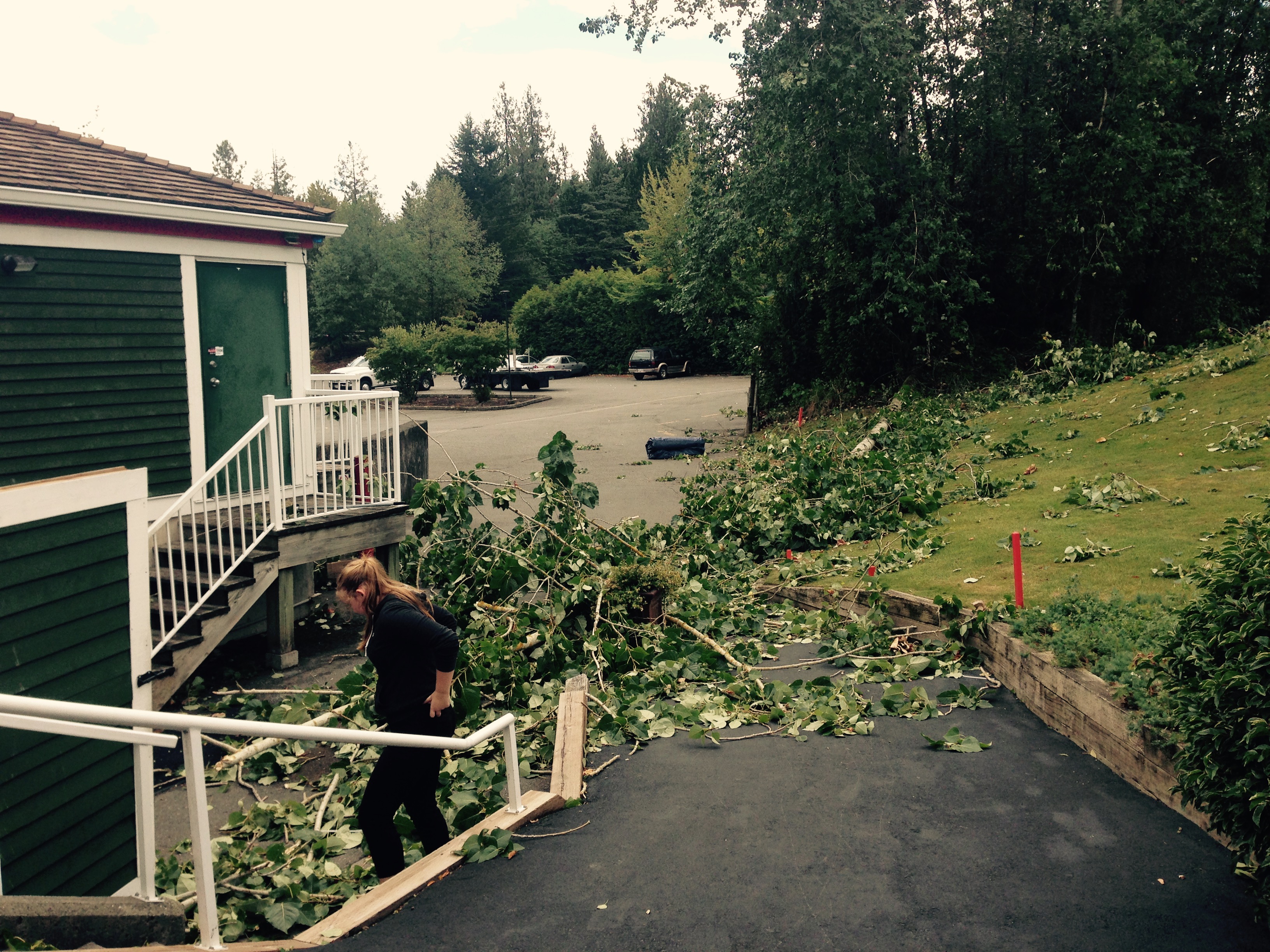 Storm damages at Redwood Golf Course